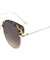 Retro Brow Flat Color Mirror Wholesale Sunglasses
