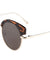 Retro Brow Flat Color Mirror Wholesale Sunglasses