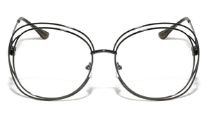 Double Frame Butterfly Clear Lens Wholesale Bulk Glasses