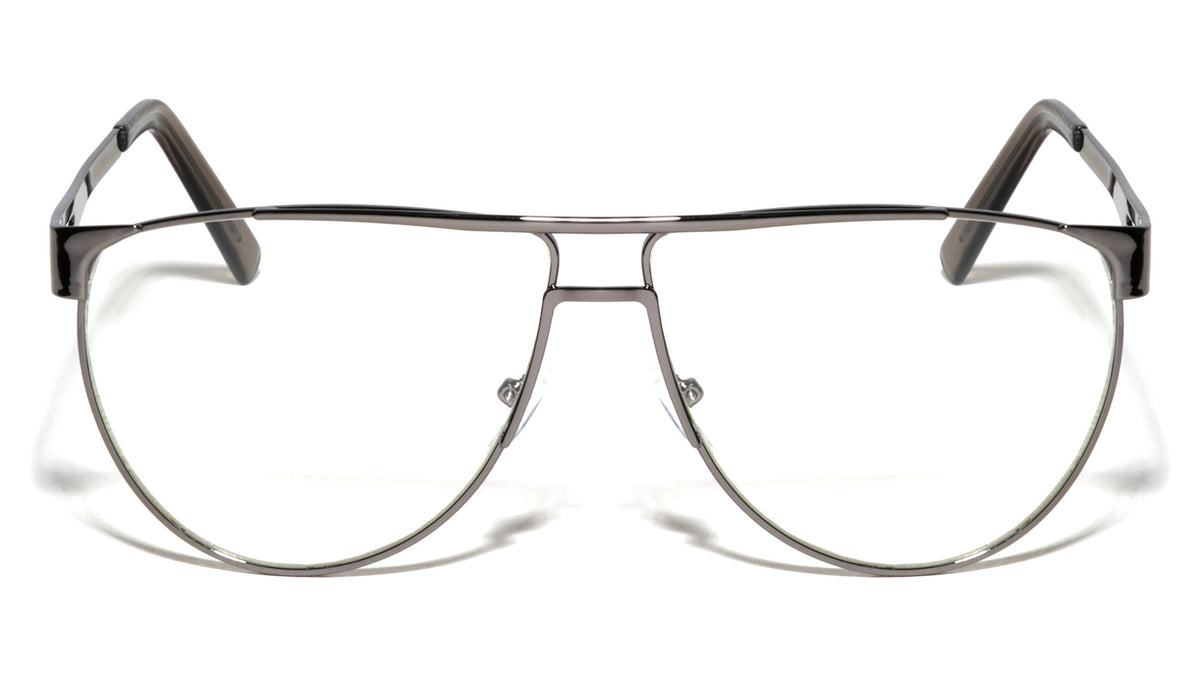 Clear Flat Lens Aviators Wholesale Bulk Glasses