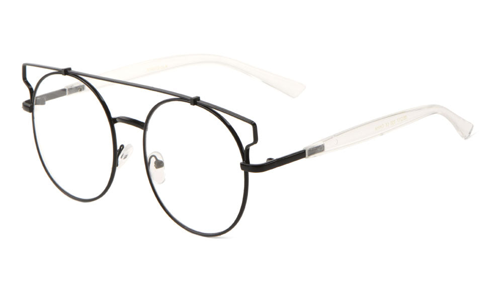 Retro Top Bar Clear Lens Wholesale Bulk Glasses