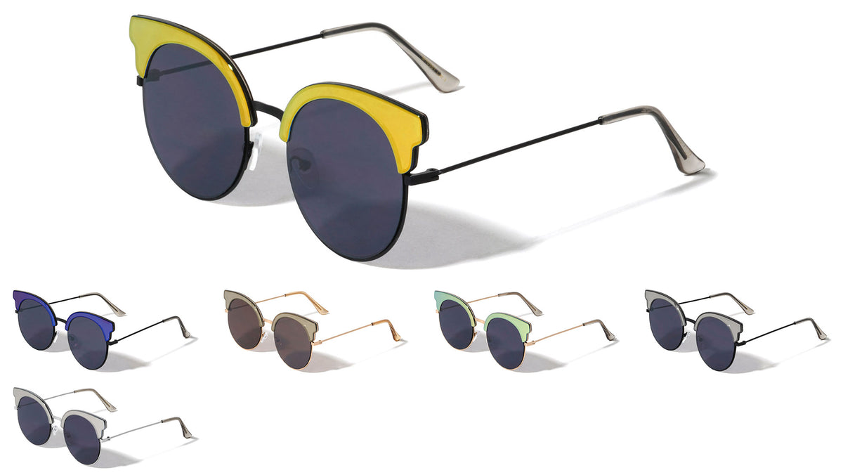 Retro Brow Wholesale Bulk Sunglasses