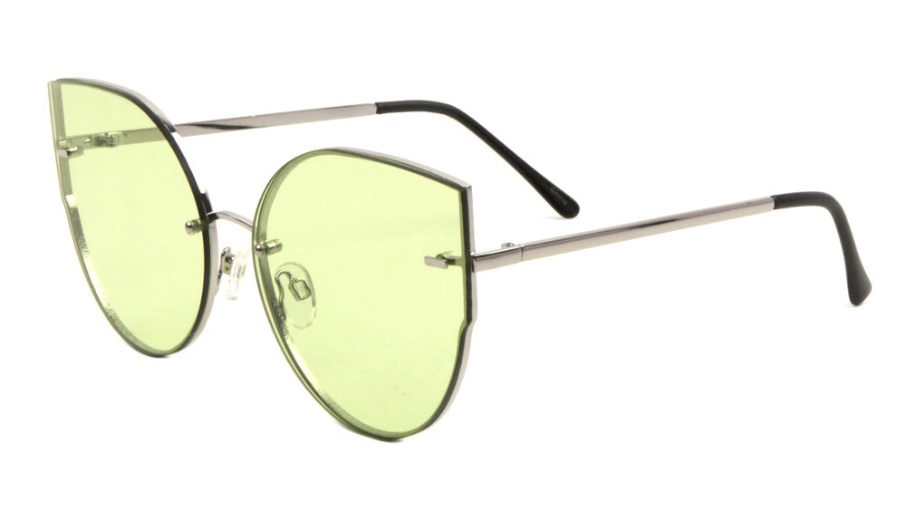 Rimless Cat Eye Fashion Wholesale Sunglasses