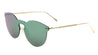 Rimless Solid One Piece Retro Color Mirror Bulk Sunglasses