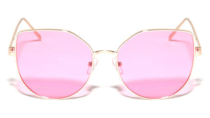 Frosted Bottom Lens Geometric Fashion Cat Eye Wholesale Sunglasses
