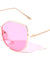Frosted Bottom Lens Geometric Fashion Cat Eye Wholesale Sunglasses