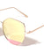 Frosted Bottom Lens Geometric Fashion Cat Eye Wholesale Sunglasses