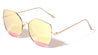 Frosted Bottom Lens Geometric Fashion Cat Eye Wholesale Sunglasses