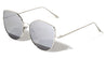 Frosted Bottom Lens Geometric Fashion Cat Eye Wholesale Sunglasses