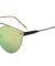 Rimless Retro Style Flat Color Mirror Bulk Sunglasses