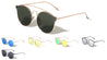 Retro Style Color Mirror Aviators Wholesale Sunglasses