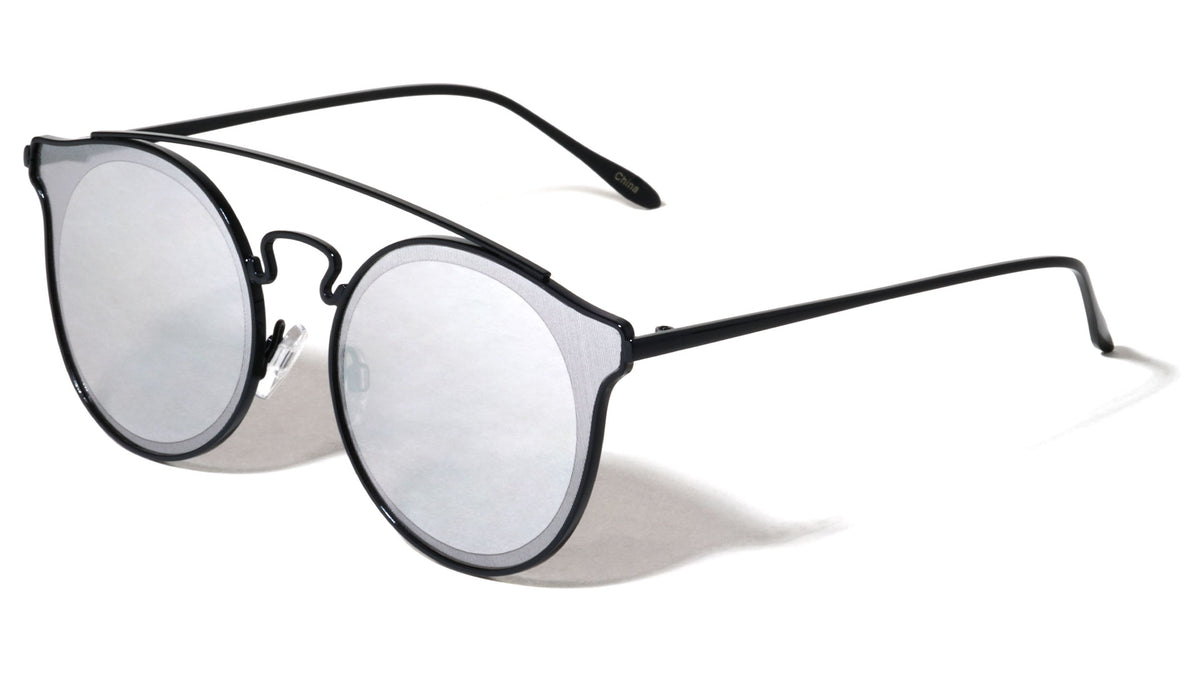 Retro Style Color Mirror Aviators Wholesale Sunglasses