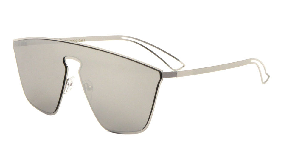 Relief Solid One Piece Lens Fashion Wholesale Sunglasses