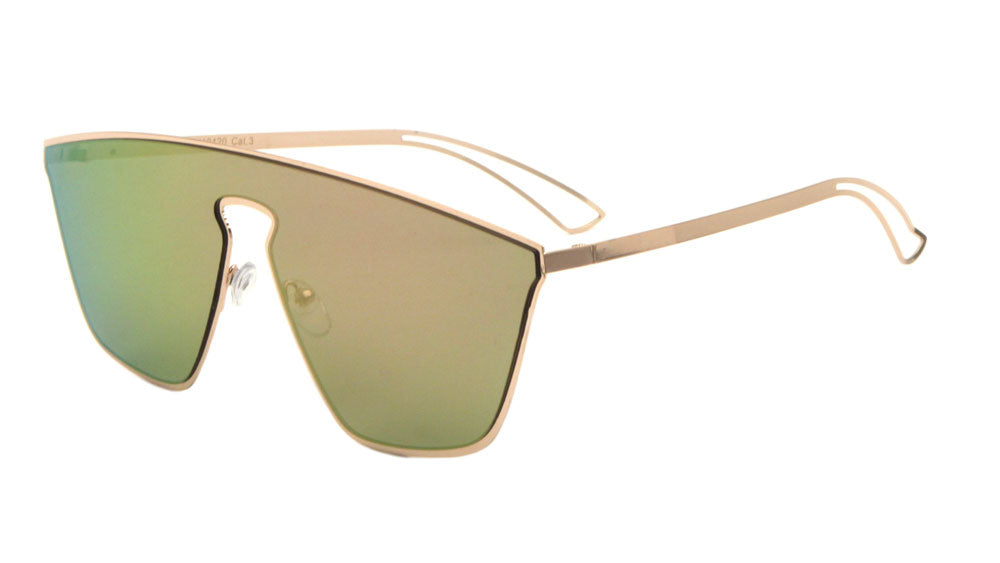 Relief Solid One Piece Lens Fashion Wholesale Sunglasses