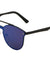 Rimless Retro Aviators Solid One Piece Color Mirror Sunglasses