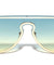 Rimless Solid One Piece Keyhole Nose Oceanic Color Wholesale Bulk Sunglasses