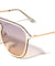 Rimless Solid One Piece Keyhole Nose Oceanic Color Wholesale Bulk Sunglasses