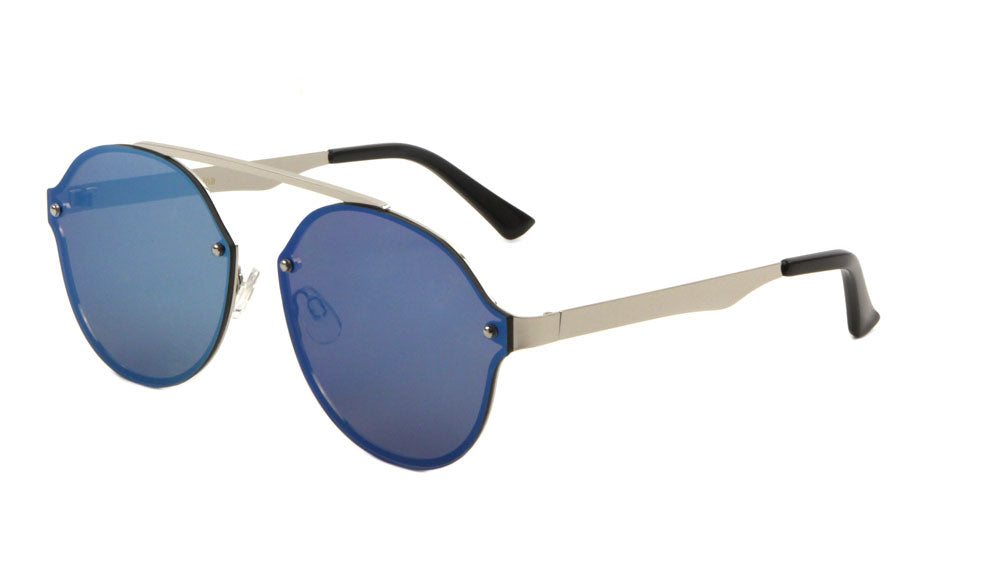 Rimless Bridgeless Color Mirror Wholesale Bulk Sunglasses