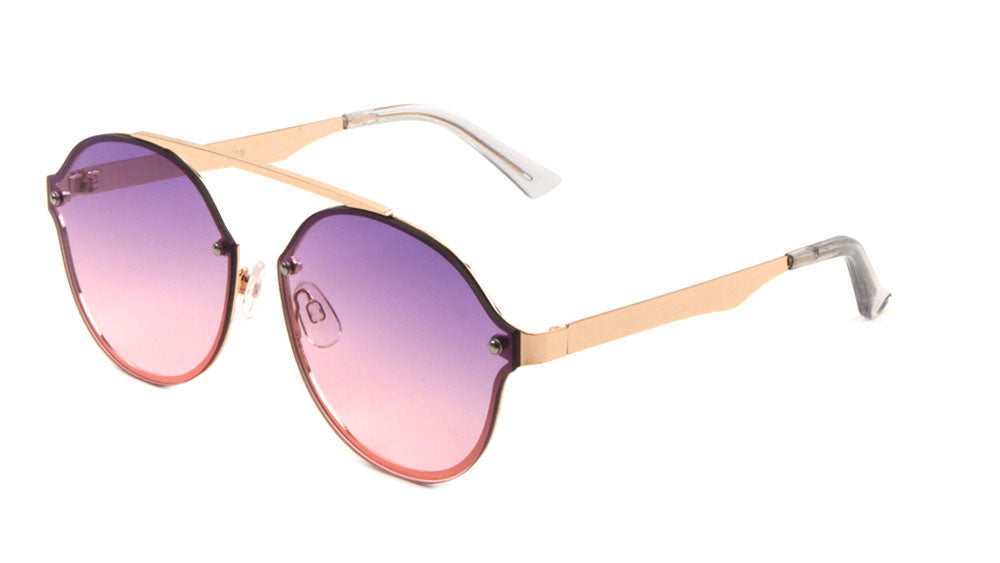 Rimless Bridgeless Oceanic Color Wholesale Bulk Sunglasses