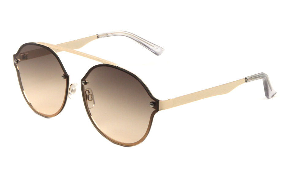 Rimless Bridgeless Oceanic Color Wholesale Bulk Sunglasses