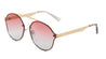 Rimless Bridgeless Oceanic Color Wholesale Bulk Sunglasses