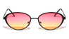 Thin Oval Oceanic Color Fashion Wholesale Sunglasses