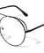 Rounded Metal Accent Aviators Clear Lens Wholesale Bulk Glasses