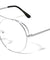 Rounded Metal Accent Aviators Clear Lens Wholesale Bulk Glasses