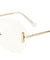 Rimless Butterfly Clear Lens Rectangular Accent Wholesale Bulk Glasses
