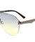 Rimless Solid One Piece Oceanic Color Aviators Bulk Sunglasses