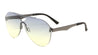Rimless Solid One Piece Oceanic Color Aviators Bulk Sunglasses