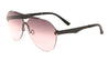 Rimless Solid One Piece Oceanic Color Aviators Bulk Sunglasses