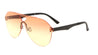 Rimless Solid One Piece Oceanic Color Aviators Bulk Sunglasses