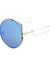 Rimless Cat Eye Color Mirror Fashion Wholesale Sunglasses