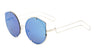 Rimless Cat Eye Color Mirror Fashion Wholesale Sunglasses
