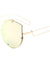 Rimless Cat Eye Color Mirror Fashion Wholesale Sunglasses