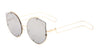 Rimless Cat Eye Color Mirror Fashion Wholesale Sunglasses