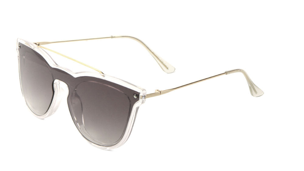 Retro Solid One Piece Color Mirror Wholesale Bulk Sunglasses