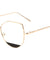 Retro Bottom Shield Clear Lens Wholesale Bulk Glasses