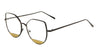 Retro Bottom Shield Clear Lens Wholesale Bulk Glasses