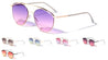 Rounded Oceanic Color Aviators Wholesale Sunglasses