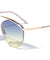 Rounded Oceanic Color Aviators Wholesale Sunglasses