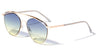 Rounded Oceanic Color Aviators Wholesale Sunglasses