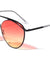 Rounded Oceanic Color Aviators Wholesale Sunglasses