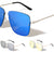 Rimless Butterfly Color Mirror Wholesale Bulk Sunglasses