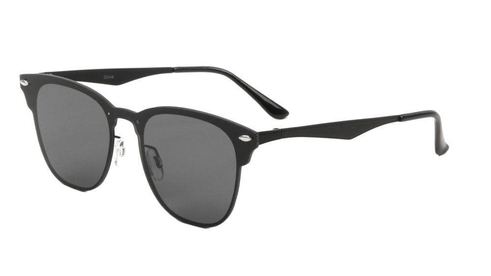 Rimless Retro Solid One Piece Lens Wholesale Bulk Sunglasses
