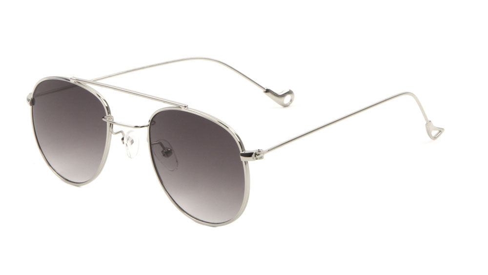 Rounded Color Lens Aviators Wholesale Bulk Sunglasses