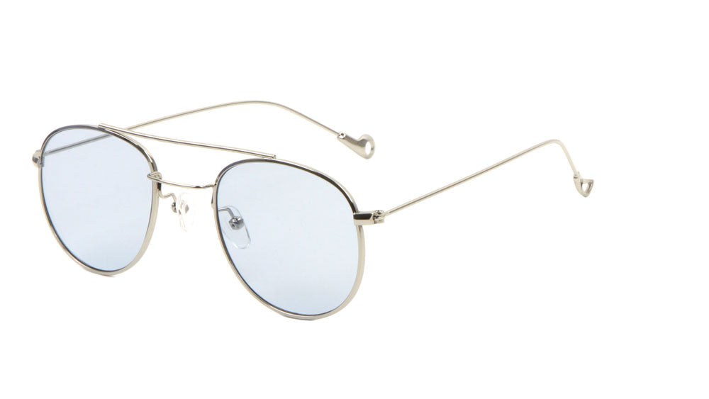 Rounded Color Lens Aviators Wholesale Bulk Sunglasses
