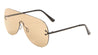 Rimless Solid One Piece Color Lens Wholesale Bulk Sunglasses