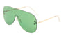 Rimless Solid One Piece Color Lens Wholesale Bulk Sunglasses